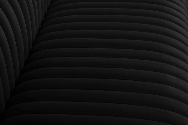 Ravish Velvet / Engineered Wood / Metal / Foam Contemporary Black Velvet Chair - 43" W x 35" D x 31.5" H