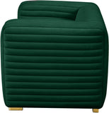 Ravish Velvet / Engineered Wood / Metal / Foam Contemporary Green Velvet Chair - 43" W x 35" D x 31.5" H