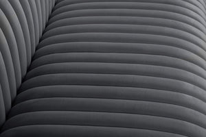 Ravish Velvet / Engineered Wood / Metal / Foam Contemporary Grey Velvet Sofa - 88" W x 35" D x 31.5" H