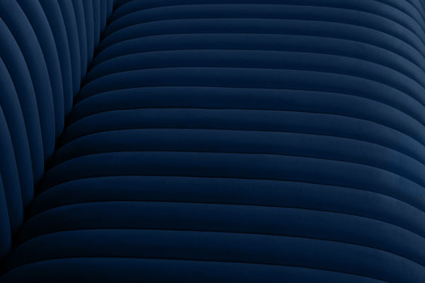 Ravish Velvet / Engineered Wood / Metal / Foam Contemporary Navy Velvet Sofa - 88" W x 35" D x 31.5" H