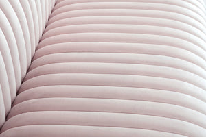 Ravish Velvet / Engineered Wood / Metal / Foam Contemporary Pink Velvet Sofa - 88" W x 35" D x 31.5" H