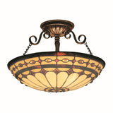 Elk Showroom Diamond Ring Semi Flush Mount