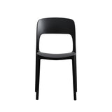 Kipford Indoor Plastic Chair, Black Noble House