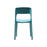 Kipford Indoor Plastic Chair, Teal Noble House