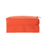 Old Orchard Outdoor Fabric Classic Skirted Chair Cushion, Coral Noble House