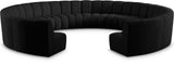 Infinity Boucle Fabric Contemporary 11pc. Modular Sectional