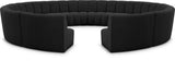 Infinity Boucle Fabric Contemporary 12pc. Modular Sectional