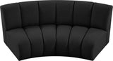 Infinity Boucle Fabric / Engineered Wood / Foam Contemporary Black Boucle Fabric 2pc. Modular Sectional - 83" W x 41" D x 33" H