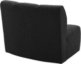 Infinity Boucle Fabric / Engineered Wood / Foam Contemporary Black Boucle Fabric Modular Chair - 43" W x 36" D x 33" H