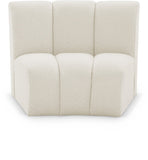 Infinity Boucle Fabric / Engineered Wood / Foam Contemporary Cream Boucle Fabric Modular Chair - 43" W x 36" D x 33" H