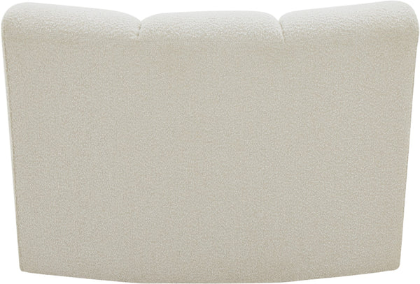 Infinity Boucle Fabric / Engineered Wood / Foam Contemporary Cream Boucle Fabric Modular Chair - 43" W x 36" D x 33" H