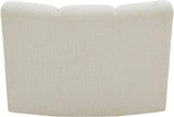 Infinity Boucle Fabric / Engineered Wood / Foam Contemporary Cream Boucle Fabric Modular Chair - 43" W x 36" D x 33" H