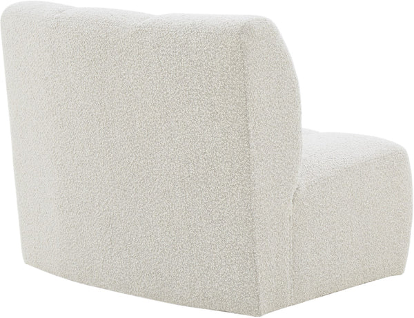 Infinity Boucle Fabric / Engineered Wood / Foam Contemporary Cream Boucle Fabric Modular Chair - 43" W x 36" D x 33" H