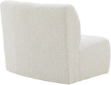 Infinity Boucle Fabric / Engineered Wood / Foam Contemporary Cream Boucle Fabric Modular Chair - 43" W x 36" D x 33" H