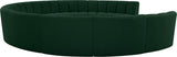 Infinity Boucle Fabric / Engineered Wood / Foam Contemporary Green Boucle Fabric 10pc. Modular Sectional - 183" W x 157" D x 33" H