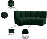 Infinity Boucle Fabric / Engineered Wood / Foam Contemporary Green Boucle Fabric 2pc. Modular Sectional - 83" W x 41" D x 33" H