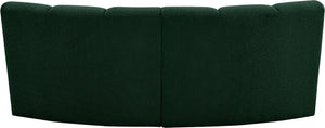 Infinity Boucle Fabric / Engineered Wood / Foam Contemporary Green Boucle Fabric 2pc. Modular Sectional - 83" W x 41" D x 33" H