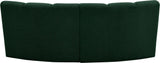 Infinity Boucle Fabric / Engineered Wood / Foam Contemporary Green Boucle Fabric 2pc. Modular Sectional - 83" W x 41" D x 33" H