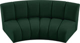 Infinity Boucle Fabric / Engineered Wood / Foam Contemporary Green Boucle Fabric 2pc. Modular Sectional - 83" W x 41" D x 33" H