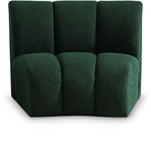 Infinity Boucle Fabric / Engineered Wood / Foam Contemporary Green Boucle Fabric Modular Chair - 43" W x 36" D x 33" H