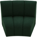 Infinity Boucle Fabric / Engineered Wood / Foam Contemporary Green Boucle Fabric Modular Chair - 43" W x 36" D x 33" H