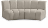 Infinity Boucle Fabric / Engineered Wood / Foam Contemporary Brown Boucle Fabric 2pc. Modular Sectional - 83" W x 41" D x 33" H