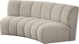 Infinity Boucle Fabric / Engineered Wood / Foam Contemporary Brown Boucle Fabric 2pc. Modular Sectional - 83" W x 41" D x 33" H