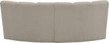 Infinity Boucle Fabric / Engineered Wood / Foam Contemporary Brown Boucle Fabric 2pc. Modular Sectional - 83" W x 41" D x 33" H