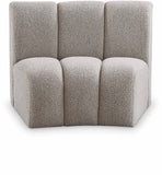 Infinity Boucle Fabric / Engineered Wood / Foam Contemporary Brown Boucle Fabric Modular Chair - 43" W x 36" D x 33" H