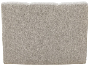 Infinity Boucle Fabric / Engineered Wood / Foam Contemporary Brown Boucle Fabric Modular Chair - 43" W x 36" D x 33" H