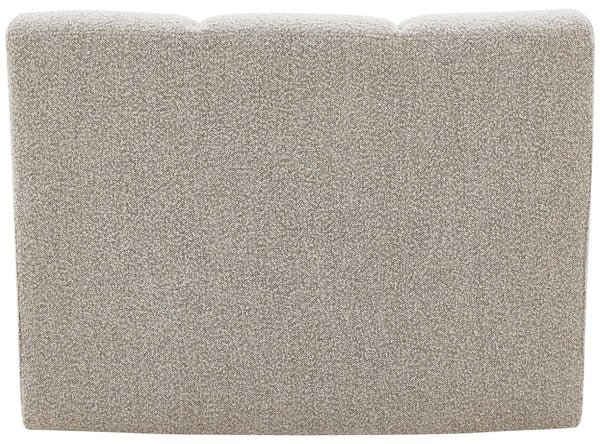 Infinity Boucle Fabric / Engineered Wood / Foam Contemporary Brown Boucle Fabric Modular Chair - 43" W x 36" D x 33" H