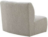 Infinity Boucle Fabric / Engineered Wood / Foam Contemporary Brown Boucle Fabric Modular Chair - 43" W x 36" D x 33" H