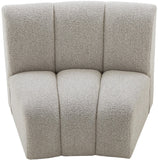 Infinity Boucle Fabric / Engineered Wood / Foam Contemporary Brown Boucle Fabric Modular Chair - 43" W x 36" D x 33" H