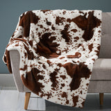 Westhaven Faux Fur Throw Blanket, Coffee and Beige Noble House