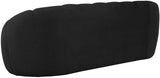 Elijah Boucle Fabric / Engineered Wood / Foam Contemporary Black Boucle Fabric Sofa - 93.5" W x 34" D x 31" H