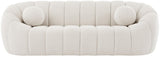 Elijah Boucle Fabric / Engineered Wood / Foam Contemporary Cream Boucle Fabric Sofa - 93.5" W x 34" D x 31" H