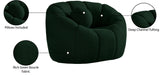 Elijah Boucle Fabric / Engineered Wood / Foam Contemporary Green Boucle Fabric Chair - 49" W x 34" D x 31" H