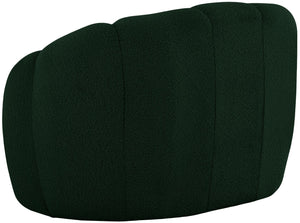 Elijah Boucle Fabric / Engineered Wood / Foam Contemporary Green Boucle Fabric Chair - 49" W x 34" D x 31" H