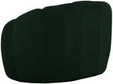 Elijah Boucle Fabric / Engineered Wood / Foam Contemporary Green Boucle Fabric Chair - 49" W x 34" D x 31" H