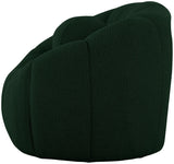 Elijah Boucle Fabric / Engineered Wood / Foam Contemporary Green Boucle Fabric Chair - 49" W x 34" D x 31" H