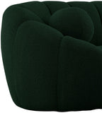 Elijah Boucle Fabric / Engineered Wood / Foam Contemporary Green Boucle Fabric Chair - 49" W x 34" D x 31" H