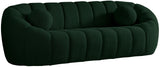 Elijah Boucle Fabric / Engineered Wood / Foam Contemporary Green Boucle Fabric Sofa - 93.5" W x 34" D x 31" H