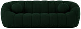 Elijah Boucle Fabric / Engineered Wood / Foam Contemporary Green Boucle Fabric Sofa - 93.5" W x 34" D x 31" H