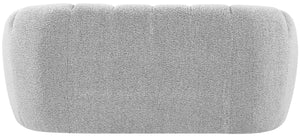 Elijah Boucle Fabric / Engineered Wood / Foam Contemporary Grey Boucle Fabric Loveseat - 71" W x 34" D x 31" H