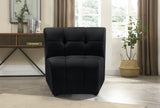 Limitless Velvet / Engineered Wood / Foam Contemporary Black Velvet Modular Chair - 33" W x 31" D x 31" H