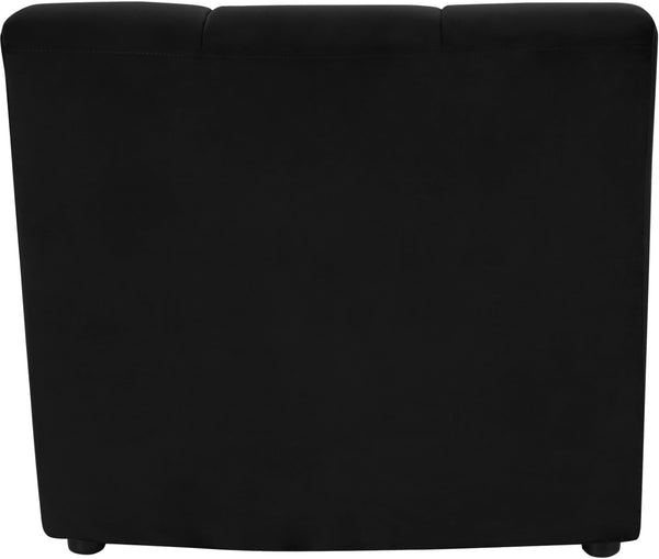 Limitless Velvet / Engineered Wood / Foam Contemporary Black Velvet Modular Chair - 33" W x 31" D x 31" H