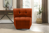 Limitless Velvet / Engineered Wood / Foam Contemporary Cognac Velvet Modular Chair - 33" W x 31" D x 31" H