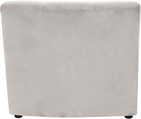 Limitless Velvet / Engineered Wood / Foam Contemporary Cream Velvet Modular Chair - 33" W x 31" D x 31" H