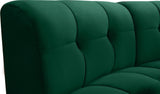 Limitless Velvet / Engineered Wood / Foam Contemporary Green Velvet 10pc. Modular Sectional - 173" W x 118" D x 31" H