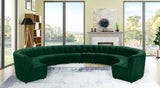 Limitless Velvet / Engineered Wood / Foam Contemporary Green Velvet 12pc. Modular Sectional - 173" W x 146" D x 31" H